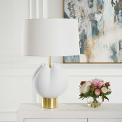 In Bloom White Table Lamp - Ornate Home
