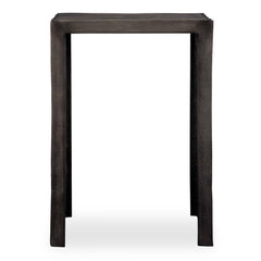 In The Groove Silver Aluminum Accent Table - Ornate Home
