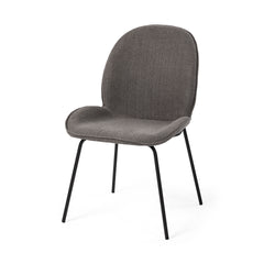 Inala Gray Curved Back Dining Side Chair (Set of 2) - Ornate Home