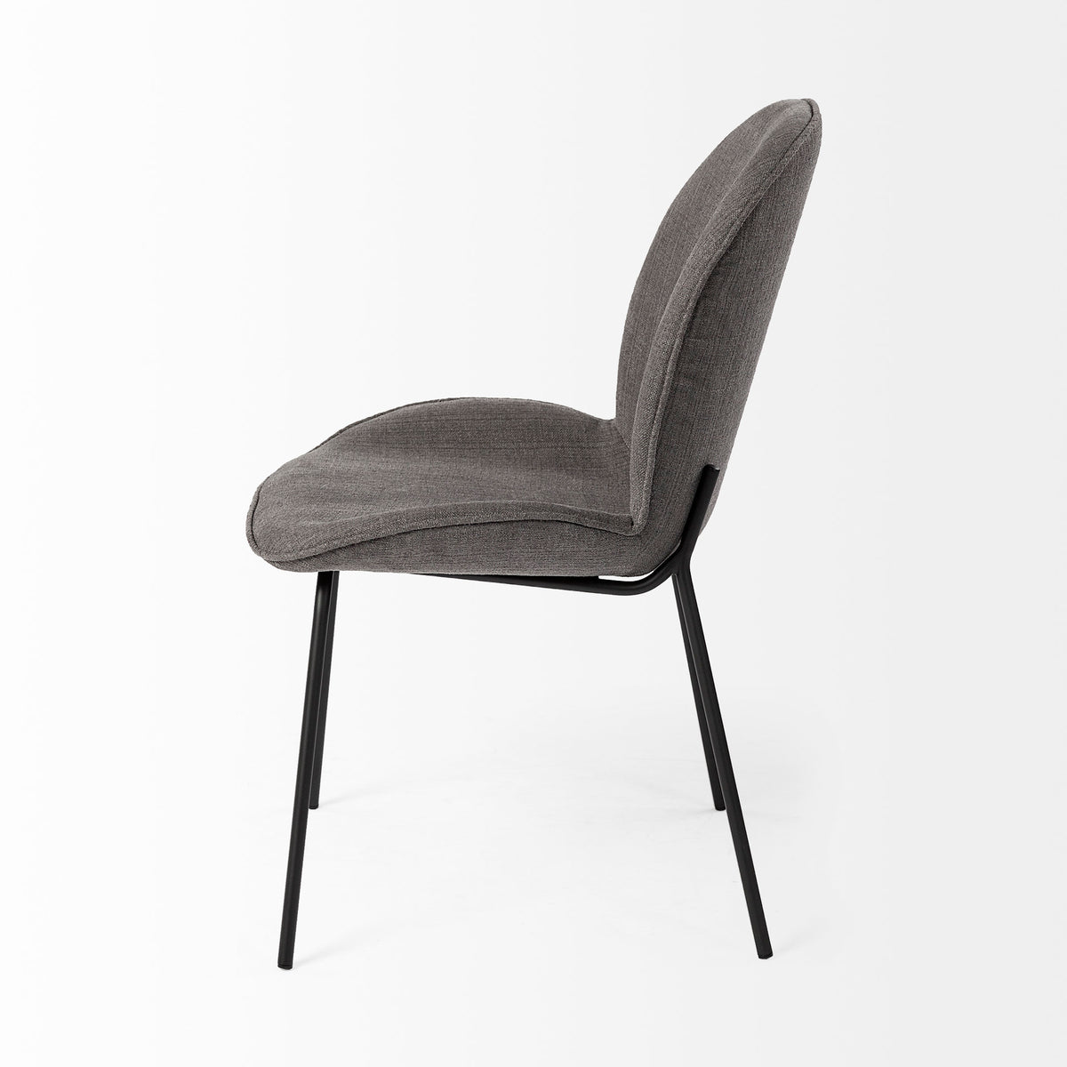 Inala Gray Curved Back Dining Side Chair (Set of 2) - Ornate Home