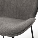 Inala Gray Curved Back Dining Side Chair (Set of 2) - Ornate Home