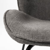 Inala Gray Curved Back Dining Side Chair (Set of 2) - Ornate Home