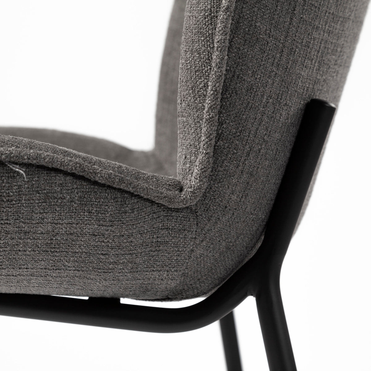 Inala Gray Curved Back Dining Side Chair (Set of 2) - Ornate Home