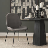 Inala Gray Curved Back Dining Side Chair (Set of 2) - Ornate Home