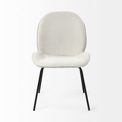 Inala White/Black Curved Back Dining Side Chair (Set of 2) - Ornate Home