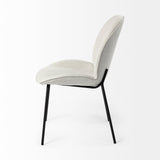 Inala White/Black Curved Back Dining Side Chair (Set of 2) - Ornate Home
