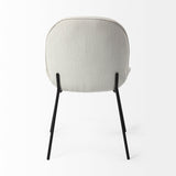 Inala White/Black Curved Back Dining Side Chair (Set of 2) - Ornate Home
