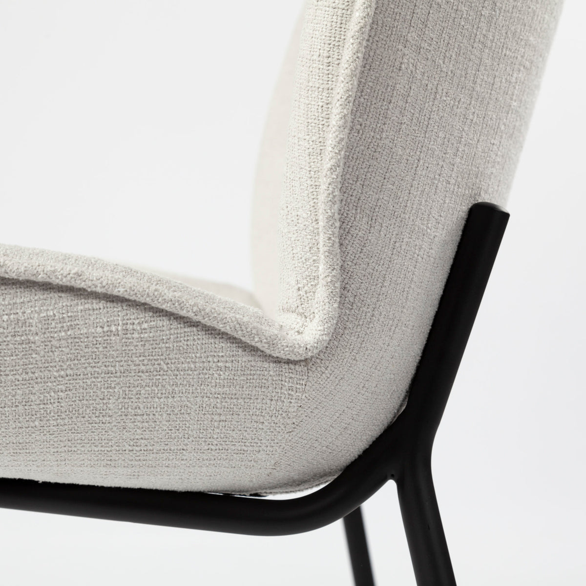 Inala White/Black Curved Back Dining Side Chair (Set of 2) - Ornate Home
