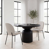 Inala White/Black Curved Back Dining Side Chair (Set of 2) - Ornate Home