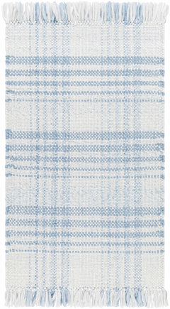 Inara Blue Plaid Area Rug - Ornate Home