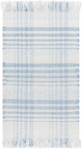 Inara Blue Plaid Area Rug - Ornate Home