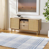 Inara Blue Plaid Area Rug - Ornate Home