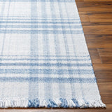 Inara Blue Plaid Area Rug - Ornate Home