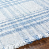 Inara Blue Plaid Area Rug - Ornate Home