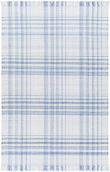 Inara Blue Plaid Area Rug - Ornate Home