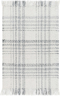 Inara Gray Plaid Area Rug - Clearance - Ornate Home