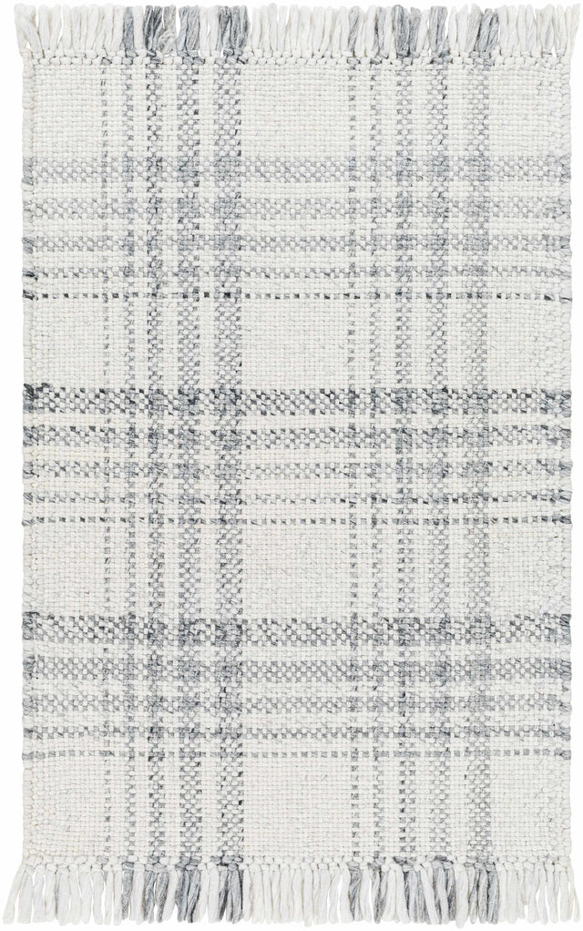 Inara Gray Plaid Area Rug - Clearance - Ornate Home