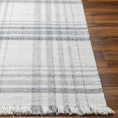 Inara Gray Plaid Area Rug - Clearance - Ornate Home