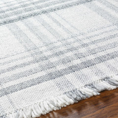 Inara Gray Plaid Area Rug - Clearance - Ornate Home