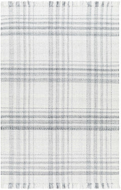 Inara Gray Plaid Area Rug - Clearance - Ornate Home