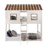 Inara White Twin/Twin Bunk Bed - Ornate Home