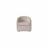 Inci Ivory Velvet Living Room Set / 4pc - Ornate Home
