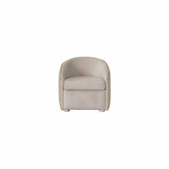 Inci Ivory Velvet Living Room Set / 4pc - Ornate Home