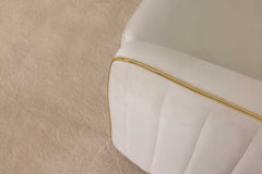 Inci Ivory Velvet Living Room Set / 4pc - Ornate Home