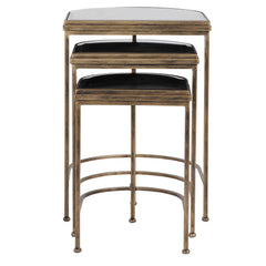 India Gold Nesting Tables (Set of 3) - Ornate Home