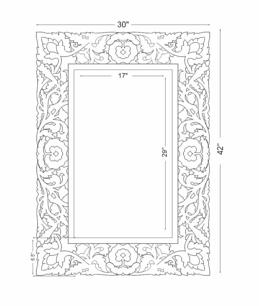 Indiana Wood Mirror - Ornate Home