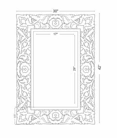 Indiana Wood Mirror - Ornate Home