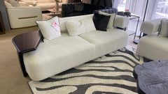 Indigo White & Black Oak Living Room Set / 3pc - Ornate Home