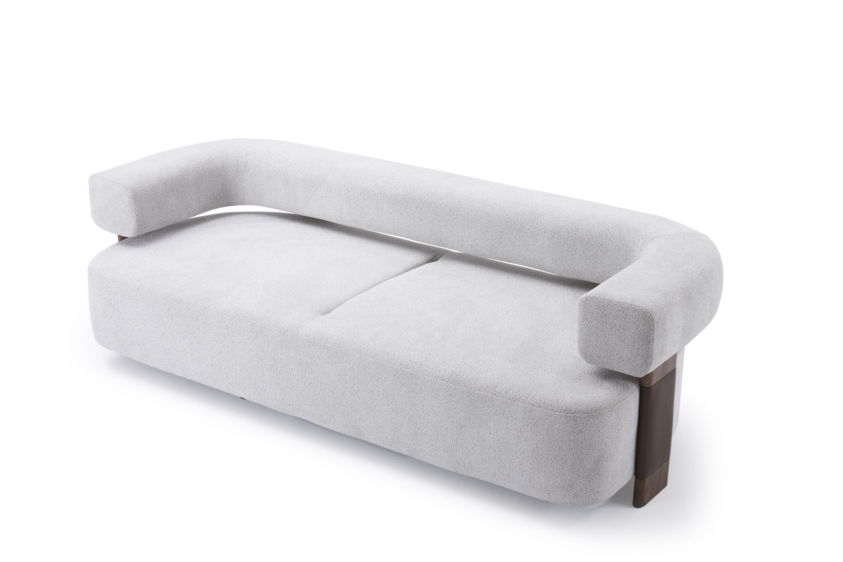 Indigo White & Walnut Living Room Set / 3pc - Ornate Home