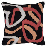 Indoor/Outdoor Atlas Black Multi Throw Pillow (Set of 2) - Ornate Home