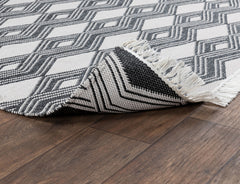 Indoor/Outdoor Banning Charcoal Rug - Ornate Home