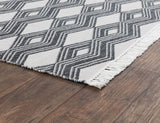 Indoor/Outdoor Banning Charcoal Rug - Ornate Home