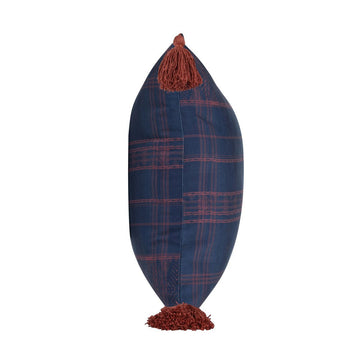 Indoor/Outdoor Cannon Dark Blue/Red Throw Pillow (Set of 2) - Ornate Home
