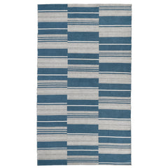 Indoor/Outdoor Colton Cabana Blue Stripe Rug - Ornate Home
