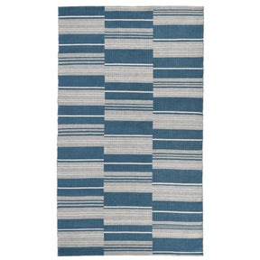 Indoor/Outdoor Colton Cabana Blue Stripe Rug - Ornate Home