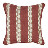 Indoor/Outdoor Delray Clay Red Throw Pillow (Set of 2) - Ornate Home