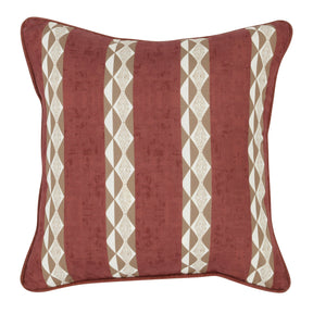 Indoor/Outdoor Delray Clay Red Throw Pillow (Set of 2) - Ornate Home