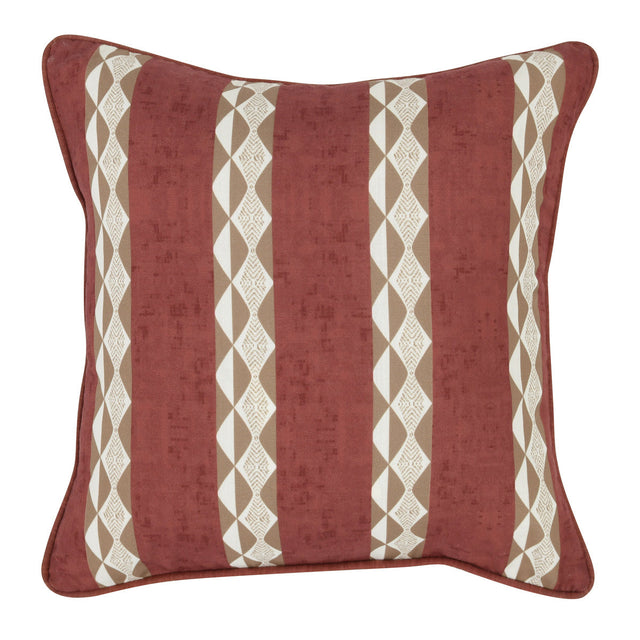 Indoor/Outdoor Delray Clay Red Throw Pillow (Set of 2) - Ornate Home