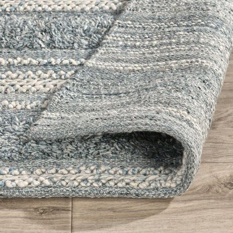 Indoor/Outdoor Elko Blue Multi Rug - Ornate Home