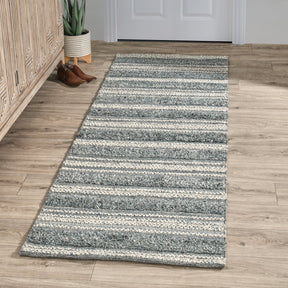 Indoor/Outdoor Elko Blue Multi Rug - Ornate Home