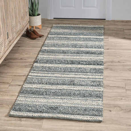 Indoor/Outdoor Elko Blue Multi Rug - Ornate Home