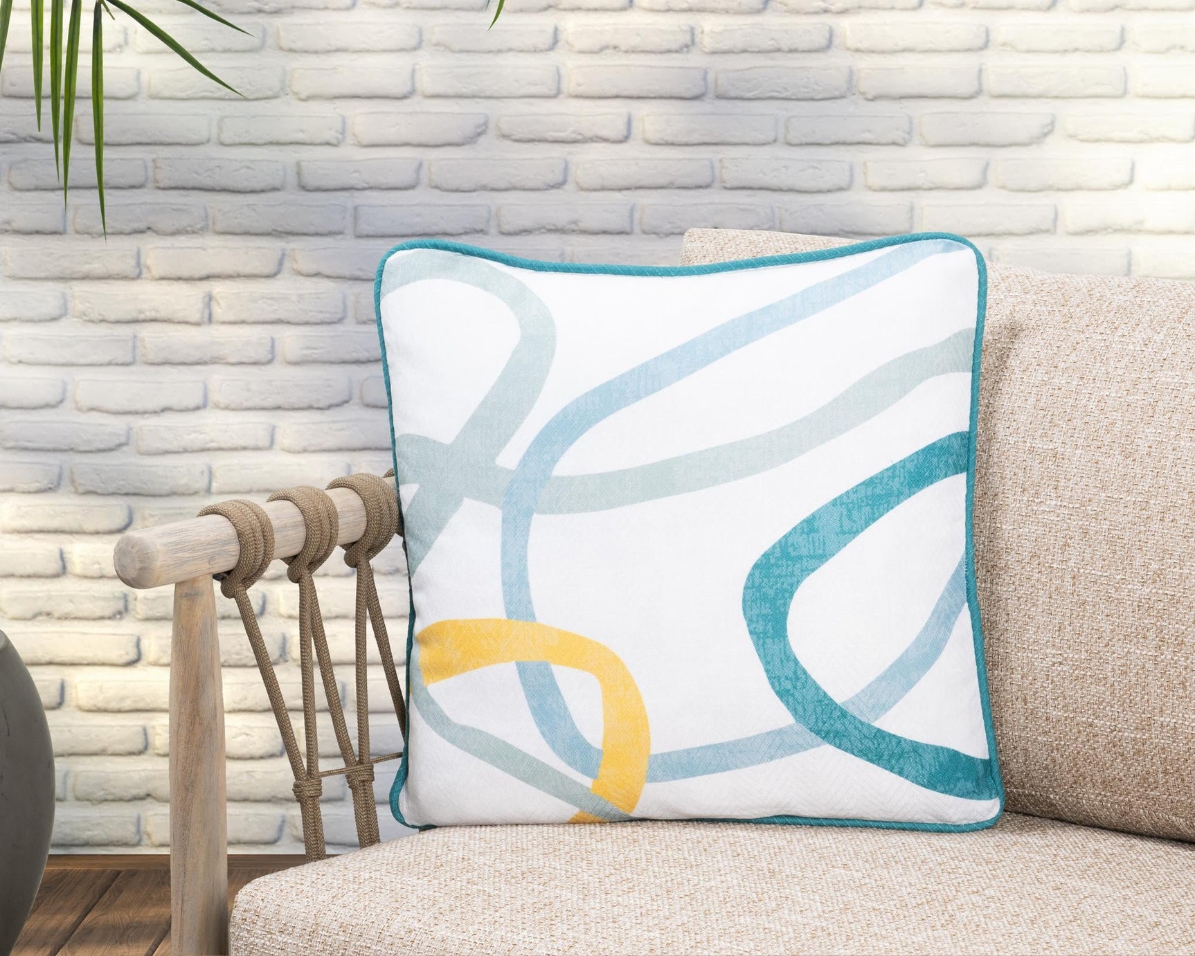 Indoor/Outdoor Fulton Multi Throw Pillow (Set of 2) - Ornate Home
