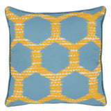 Indoor/Outdoor Gaines Yellow/Blue Throw Pillow (Set of 2) - Ornate Home