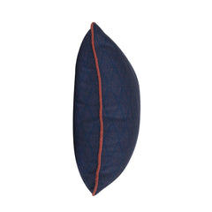 Indoor/Outdoor Gulf Dark Blue/Red Throw Pillow (Set of 2) - Ornate Home