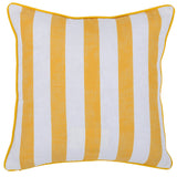 Indoor/Outdoor Milton Yellow 22x22 Throw Pillow (Set of 2) - Ornate Home