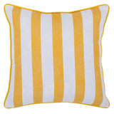 Indoor/Outdoor Milton Yellow 22x22 Throw Pillow (Set of 2) - Ornate Home